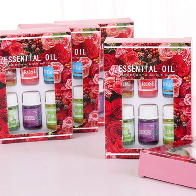 Bộ 6 lọ tinh dầu thực vật thiên nhiên 3ml nhiều mùi hương đa năng dùng cho gia đình