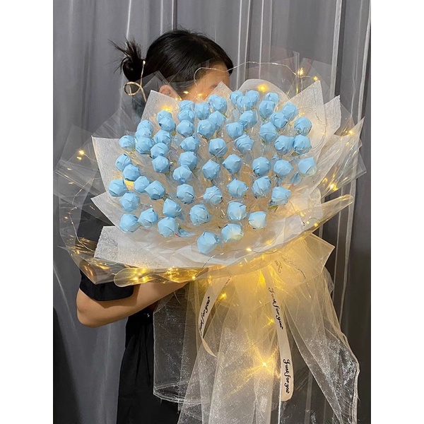 Giấy gói hoa đèn led