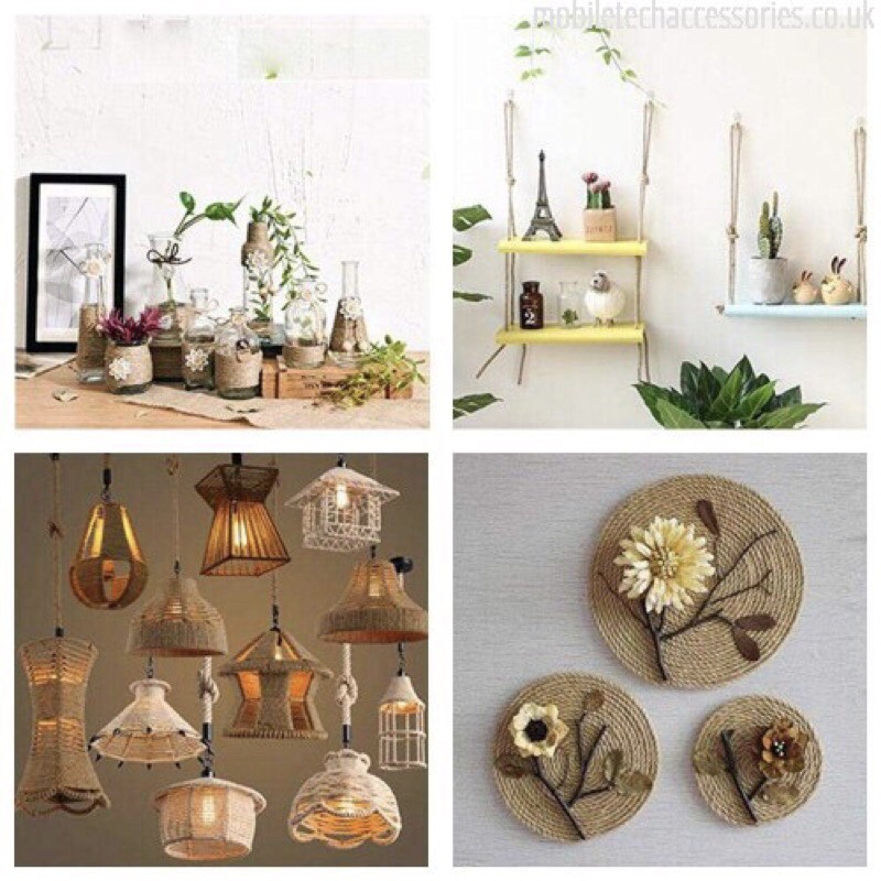 {CUỘN 150m- Size 1,5li } Cuộn dây thừng đay,dây cói gói quà - decor , trang trí, treo ảnh.