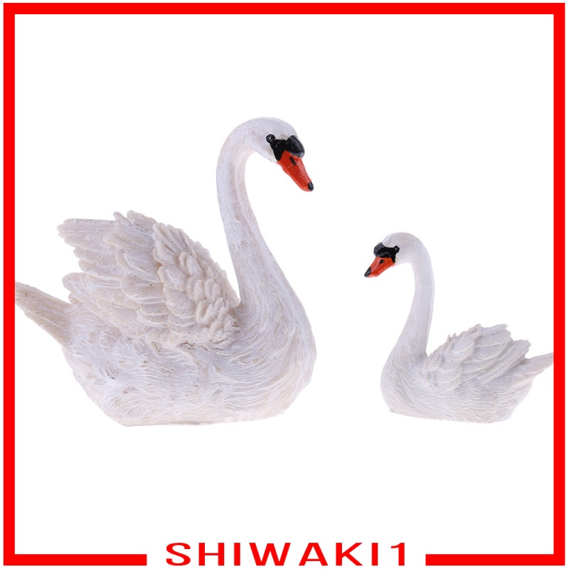 Tượng Thiên Nga Bằng Nhựa Resin Dễ Thương Trang Trí Sân Vườn
