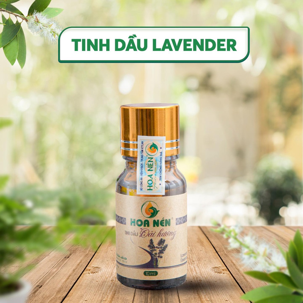 Tinh Dầu Oải Hương Nguyên Chất Hoa Nén 30ml - Giúp xông phòng khử mùi, giảm căng thẳng, xua đuỗi muỗi hiệu quả