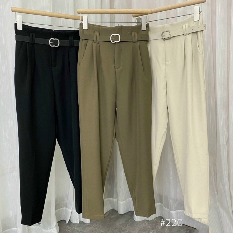 Quần 220 -230 baggy kèm đai