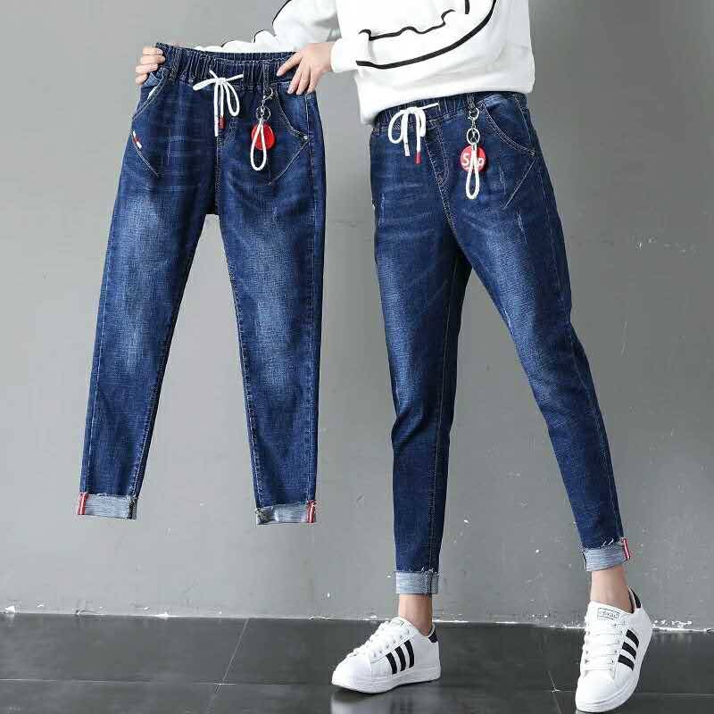 Quần Jeans Lưng Thun Phong Cách Hàn Quốc Cho Nữ | BigBuy360 - bigbuy360.vn