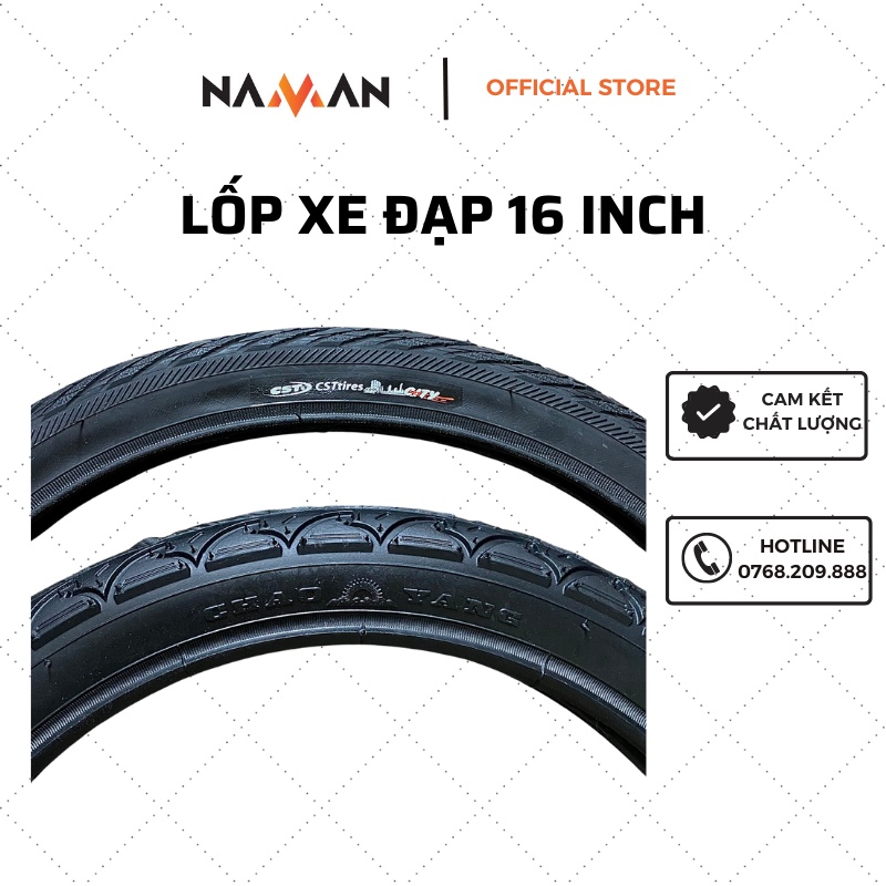 Lốp xe đạp 16 inch lốp CST, lốp CHAOYANG dành cho xe đạp