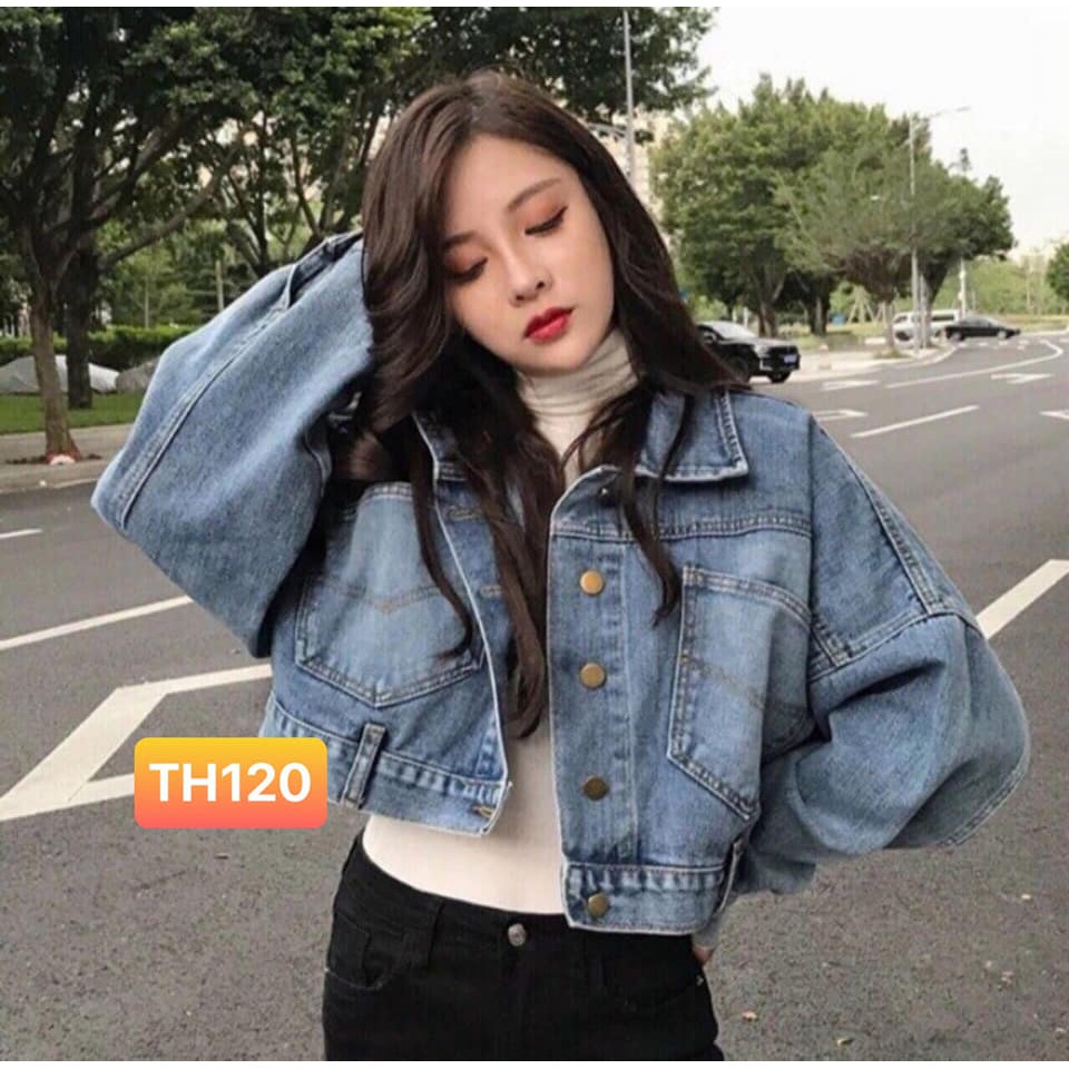 Áo Khoác Jeans Nữ Cá Tính