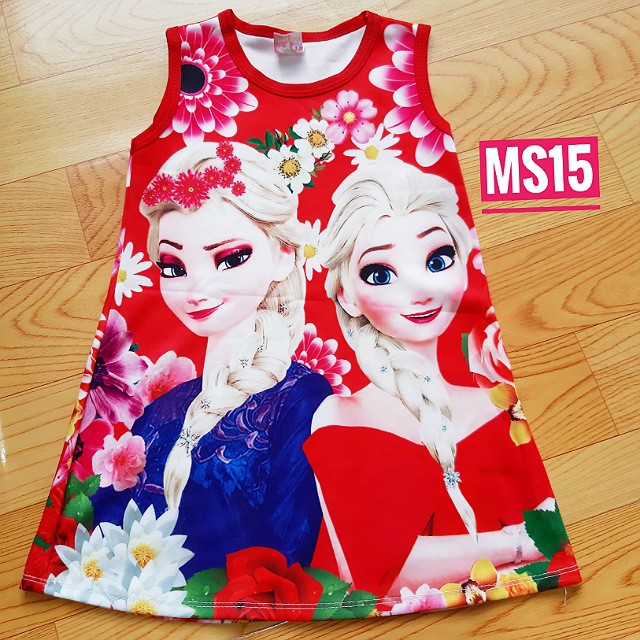đầm thun ELSA cho bé