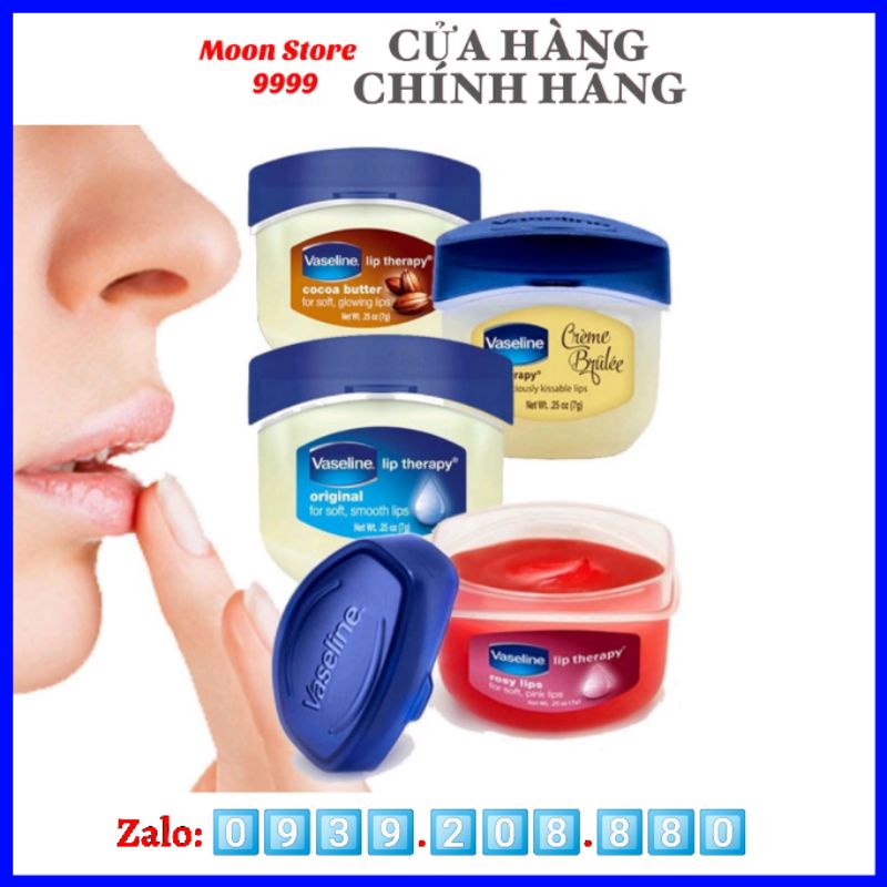 Sáp dưỡng môi Vaseline 7g Rosy Lips - Original - son dưỡng môi