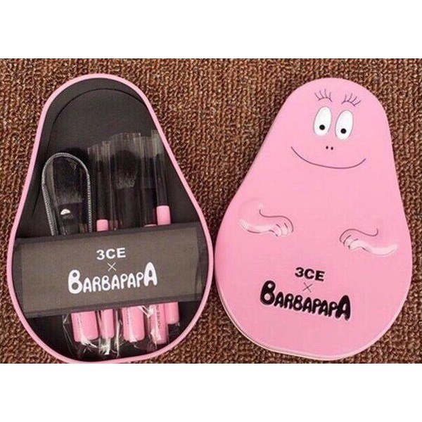 Bộ cọ trang điểm 5 món hộp thiết Barbapapa