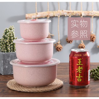 Bộ 3 bát lúa mạch có nắp hít chân không- nhẹ - bền - đẹp