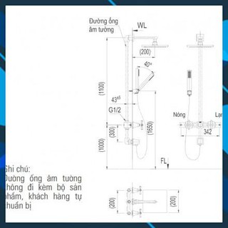 Sen tắm âm tường Inax BFV-81SEHC