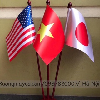 Cờ để bàn cắm 3 nước