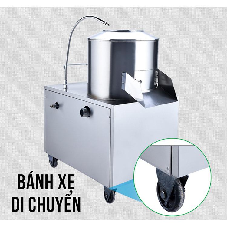 Máy chà, lột bóc vỏ củ khoai NSTP – 450 NEWSUN - Thiết kế nhỏ gọn, tiện lợi, năng suất cao - Bảo hành 12 tháng