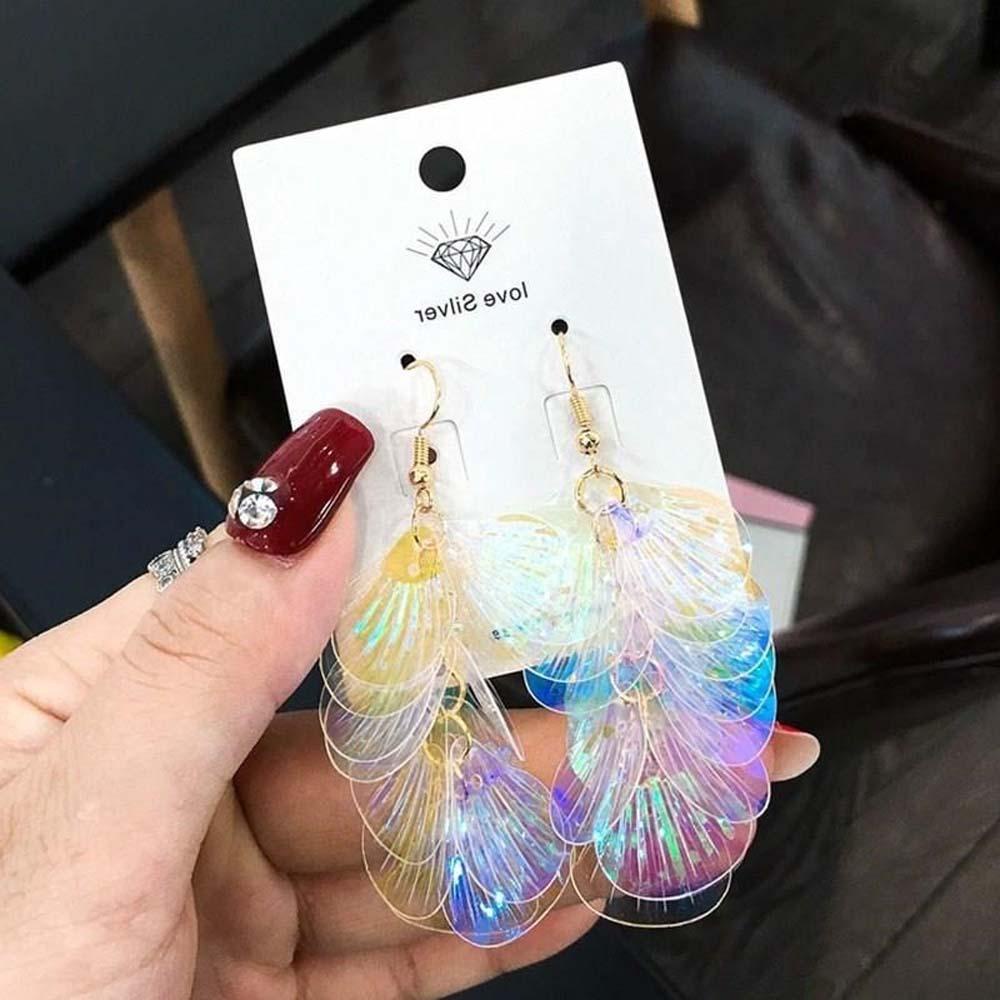 JARRED Bông Tai Hình Đuôi Cá Bằng Kim Loại Nhiều Màu Phong Cách Hàn Quốc Cho Nữ