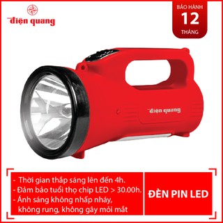 ⚡️Sale sốc⚡️ { Hàng chính_hãng}{Hàng_Chính hãng} Đèn pin Điện Quang ĐQ PFL07R RBL (pin sạc, đỏ -đen )