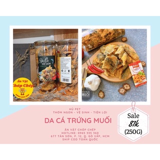 Da cá tẩm trứng muối 250g thơm ngon - vệ sinh - tiện lợi