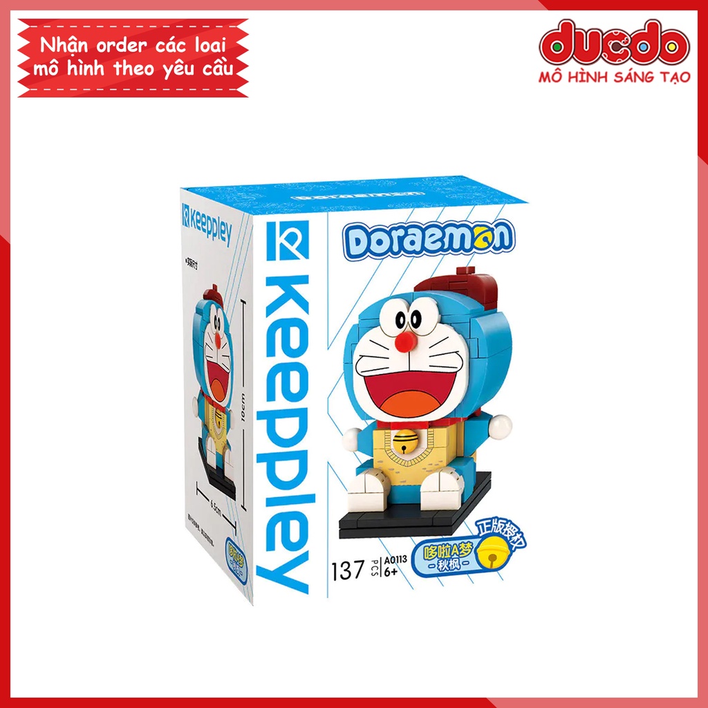 Keeppley A0110 - A0115 Lắp ghép Brickheadz Doraemon siêu đẹp - Đồ chơi Xếp hình Mô hình Doremon Brick headz