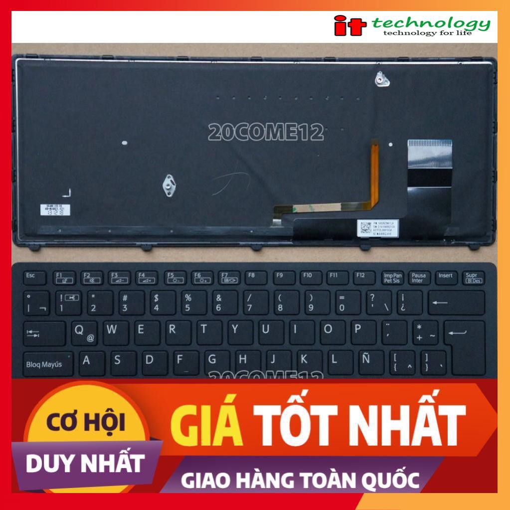 🎁 [Ảnh Thật ] Bàn phím Laptop SONY SVF 14N/ FIT 14N CÁP GÓC THẲNG