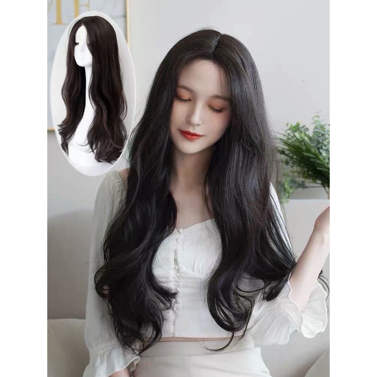 Tóc giả nữ đẹp ❤Freeship❤ Cả đầu xoăn 2 mái bay 2201