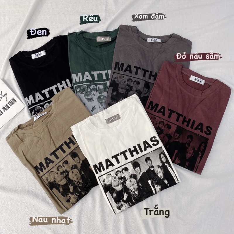 Áo Thun Matthias 3158 Unisex HB264 Form To Rộng Hàng Quảng Châu