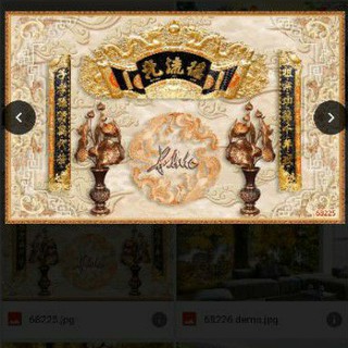 tranh ban thờ 3D keo sẵn