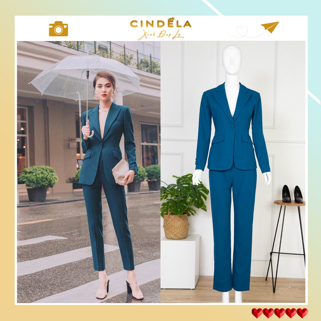 [CINDELA - Hình Thật]  Bộ Vest Nữ Cao Cấp Thiết Kế Trẻ Trung Hiện Đại Cho Bạn Nữ Tự Tin Giao Tiếp Công Sở