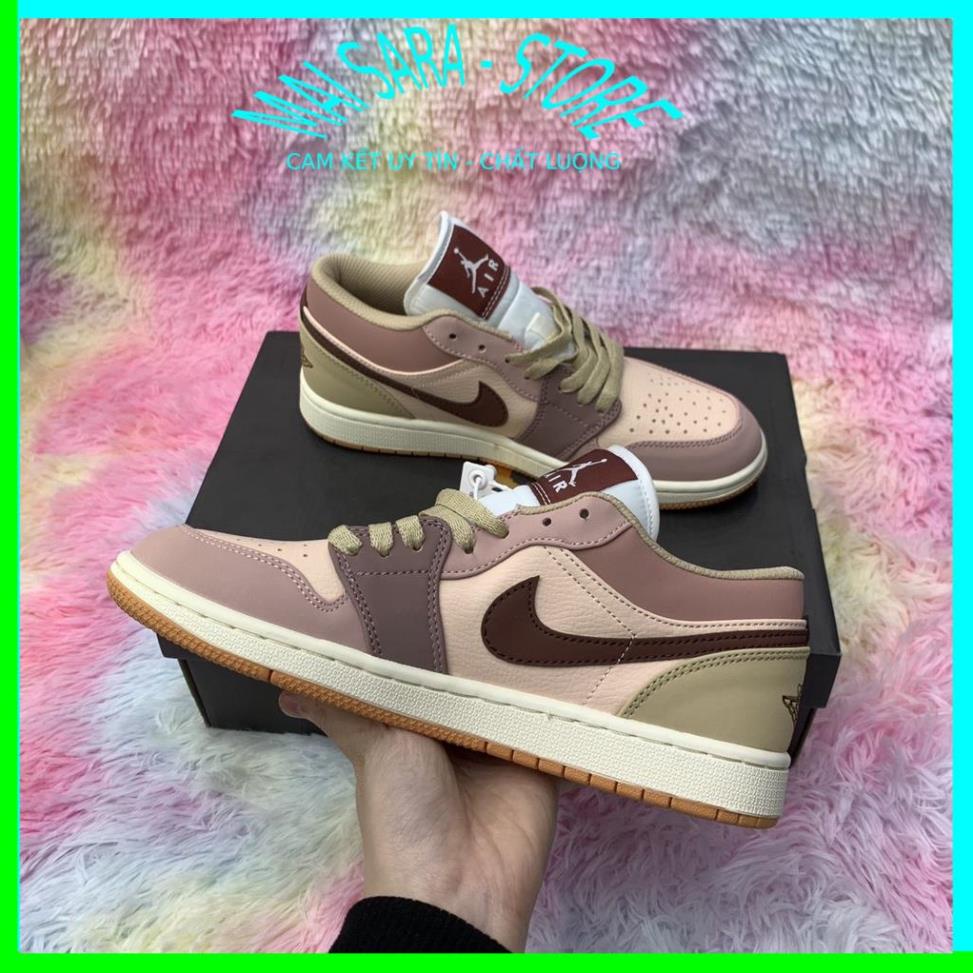 Giày nữ jordan cổ thấp trà sữa, giày JD1 cổ thấp màu mới full phụ kiện hàng cao cấp, full size 36-43/Maisara store | BigBuy360 - bigbuy360.vn