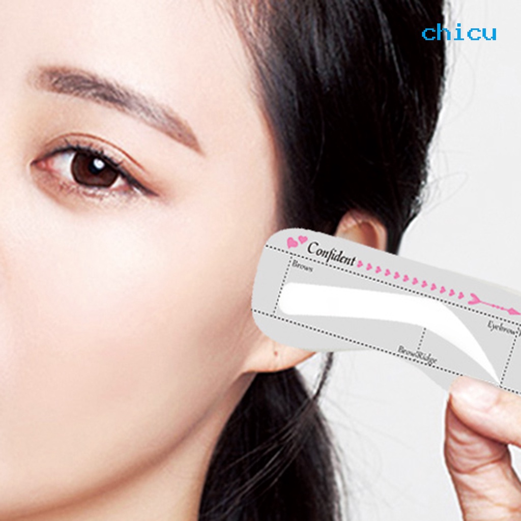 [Hàng mới về] Set 10 khuôn kẻ lông mày chính xác tiết kiệm sức cho nữ