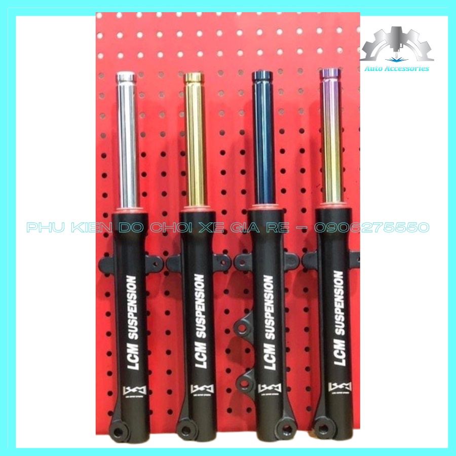 Phuộc LCM - Phuộc Trước Ex150 Ty 4Màu Lắp đặt như Zin cho dòng xe Exciter 150. Độ Nhúng Êm Ái, Cứng Cáp, Chất Lượng 100%