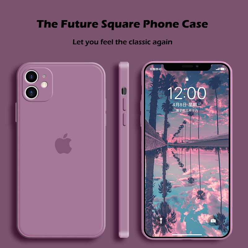 Official Liquid Soft Silicone Phone Case For iPhone 12 Pro Max 12 Mini 11 Pro Max XR XS Max X 7 8 6 6S Plus SE 2020 Ultra Thin Phone Case With LOGO
