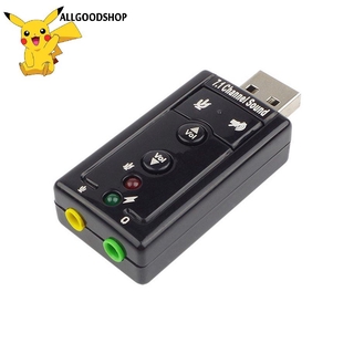 CHANNEL Card Âm Thanh 3d Cổng Usb 7.1 Kênh