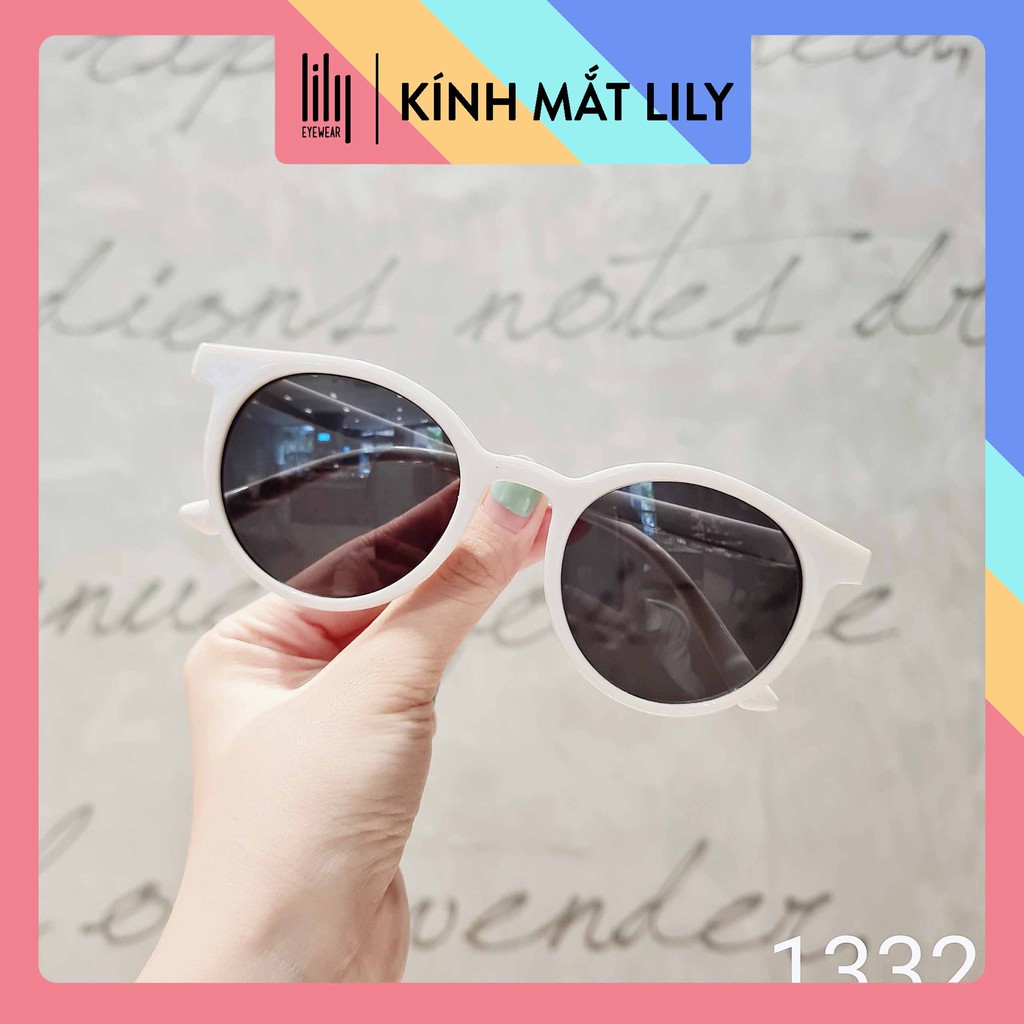 Kính Mát Nữ Thời Trang Hàn Quốc L1332 - Kính Râm Nữ Tròn Chống UV400 Lilyeyewear