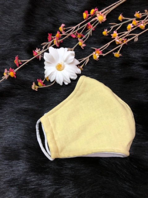 Khẩu trang linen 4 lớp : linen - thun cotton - vải không dệt, kháng nước - thun mè thông hơi | BigBuy360 - bigbuy360.vn