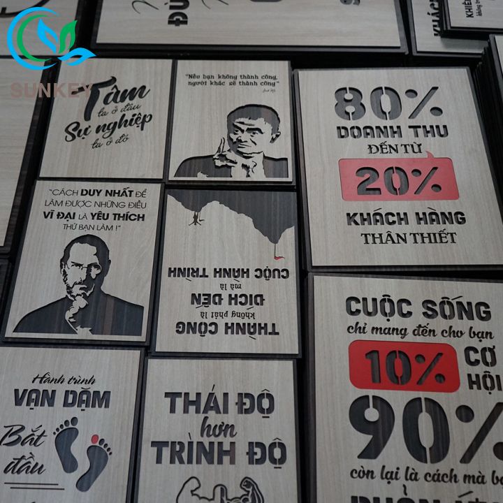 Tranh Treo Tường - Tranh Slogan - Tạo Động Lực Làm Việc - Trang Trí Decor Văn Phòng - Size 27x20cm