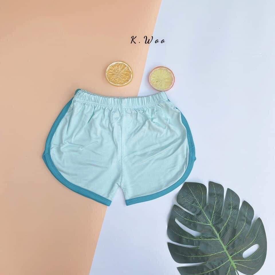 Quần Đùi Chục KWOO Thun Lạnh Cho Bé Trai Bé Gái