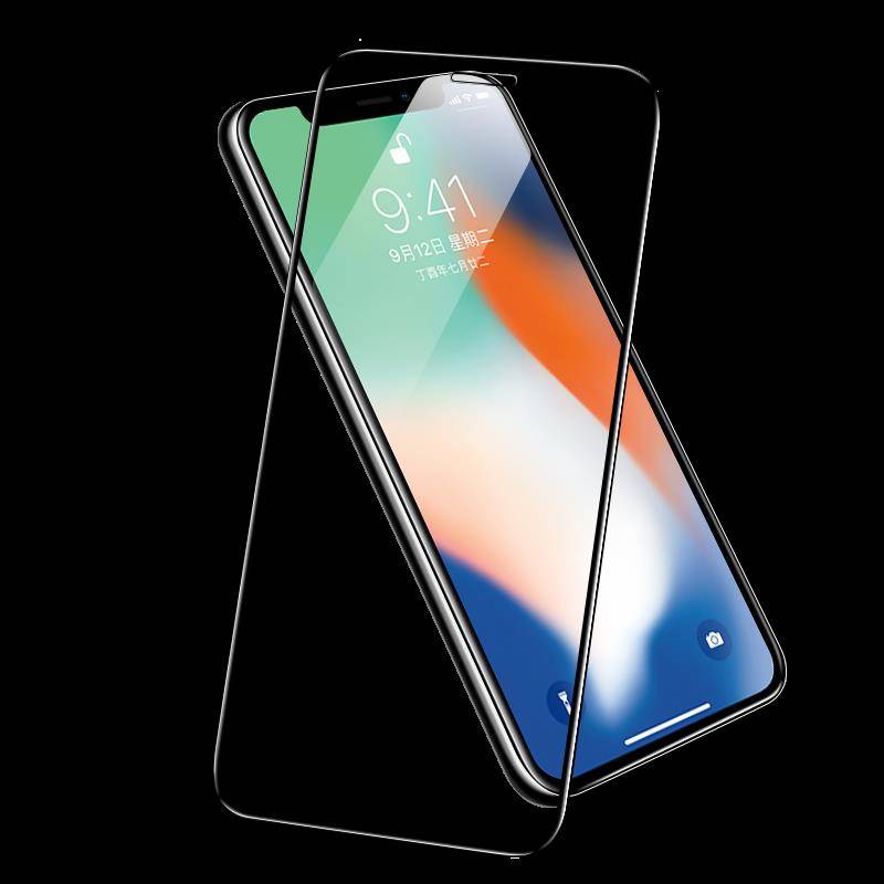 Apple iphone11 11pro 11promax toàn màn hình kim cương thép màng hóa chất thủy tinh điện thoại đen bảo vệ phim