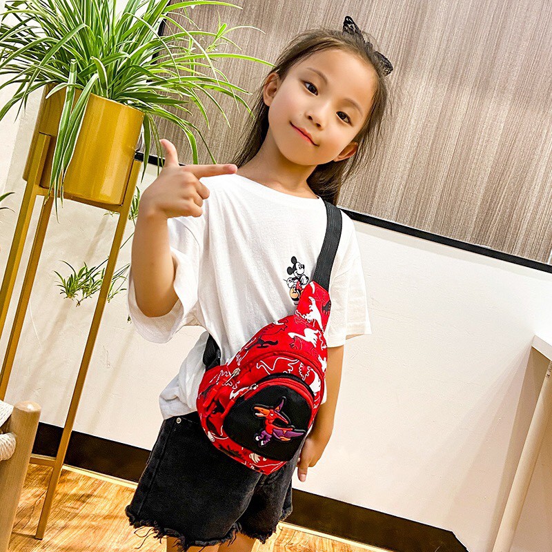 Túi Đeo Chéo Trang Trí Hình Khủng Long Dễ Thương Cho Bé