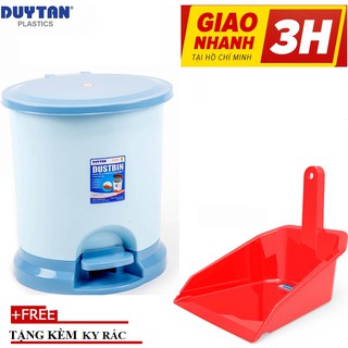 Thùng rác đạp Oval Lớn cao cấp Duy Tân- TẶNG KÈM KY RÁC