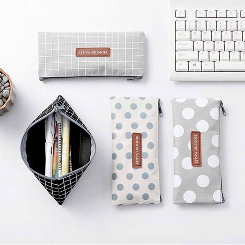 Túi đựng bút canvas thiết kế đơn giản tiện lợi