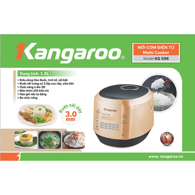 Nồi cơm điện tử Kangaroo KG596