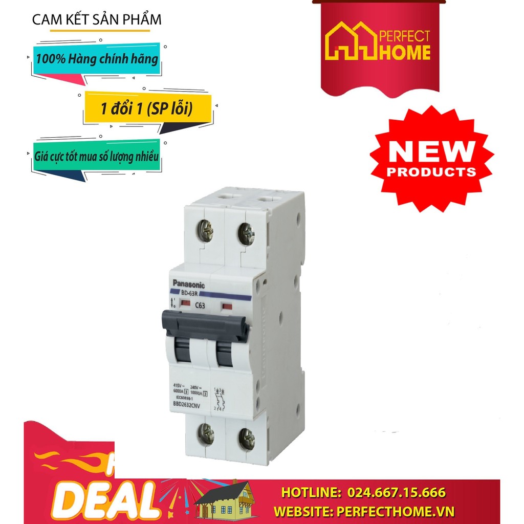 Cầu dao tự động bảo vệ quá tải & ngắn mạch BBD2162CNV, BBD2202CNV,BBD2252CNV,BBD2322CNV,BBD2402CNV,B