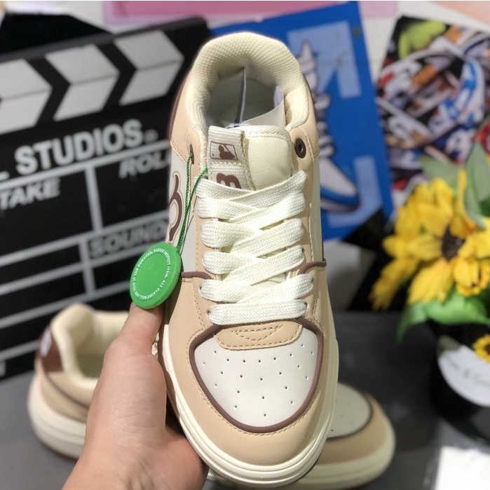 Giày MLB Chunky Liner Boston Red Sox Màu Nâu in chữ B