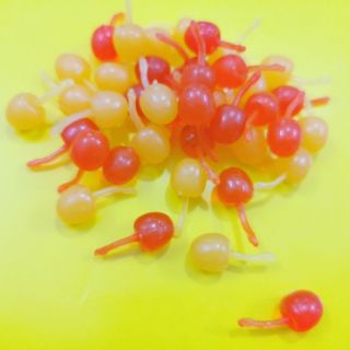 Charm mứt cherry nhựa pvc