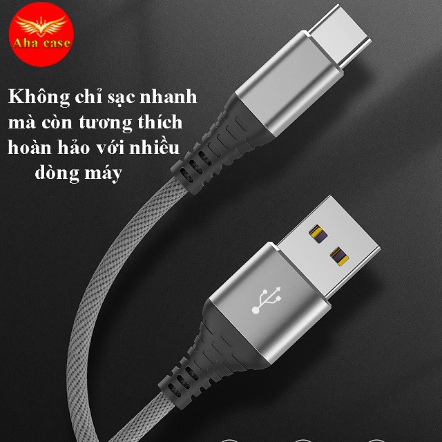 Cáp sạc nhanh iPhone, TypeC, Micro, dây sạc dù M11s, M12s Chính hãng SD Design - Siêu bền - Chống Gẫy Đứt - Bh 12 tháng