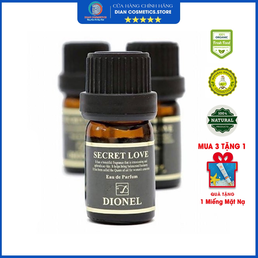 Nước hoa vùng kín Dionel Secret Love . Mùi Thơm Chuẩn Độ lưu Hương cực Tốt