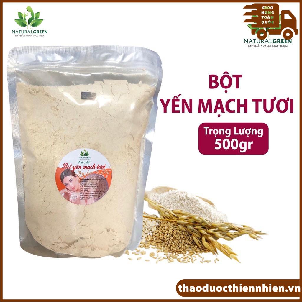 500gr Mặt nạ bột yến mạch nguyên chất bột yến mạch sữa tươi trắng da , mờ thâm nám