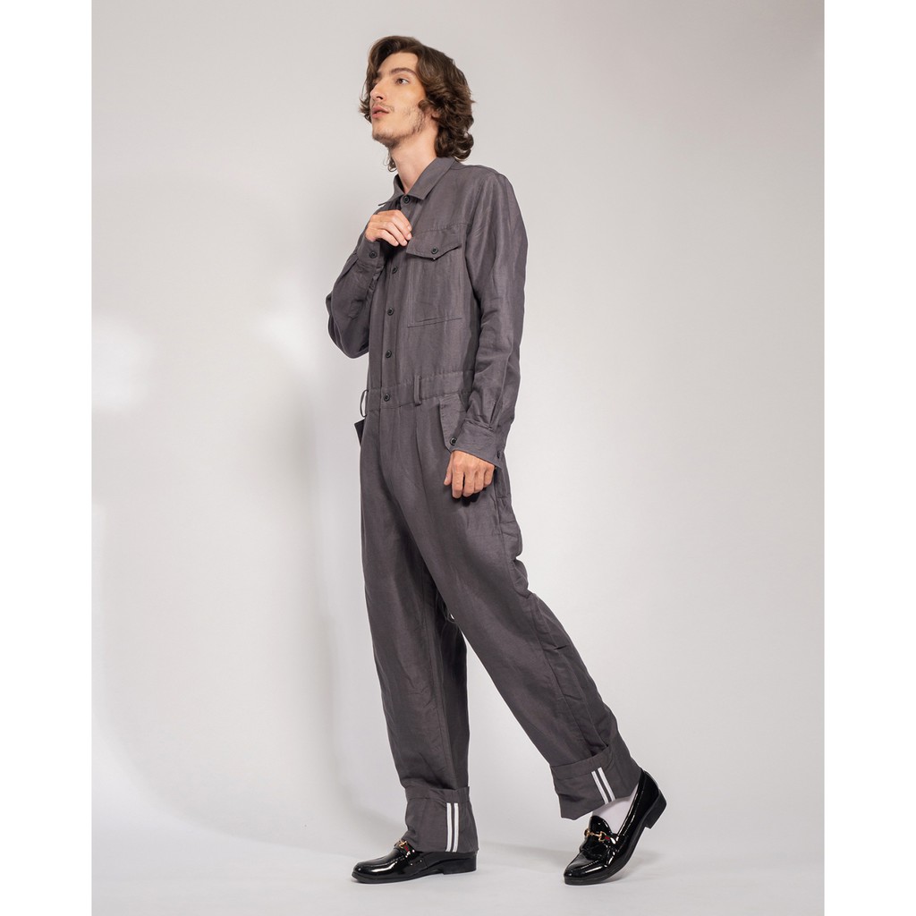 [Mã LT200 giảm 200K đơn 699K] Jumpsuit Yvette Libby N'guyen Paris, Spirit St.Louis, Màu Xám