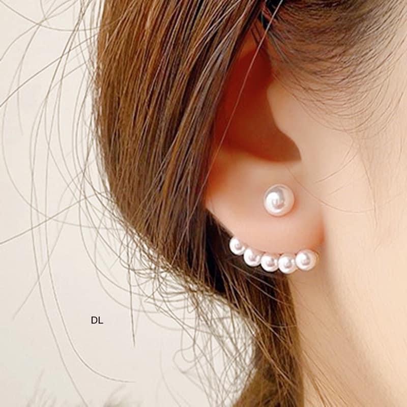 Bông tai trai thật tự nhiên nước ngọt viền bông BẠC TA chuẩn xịn