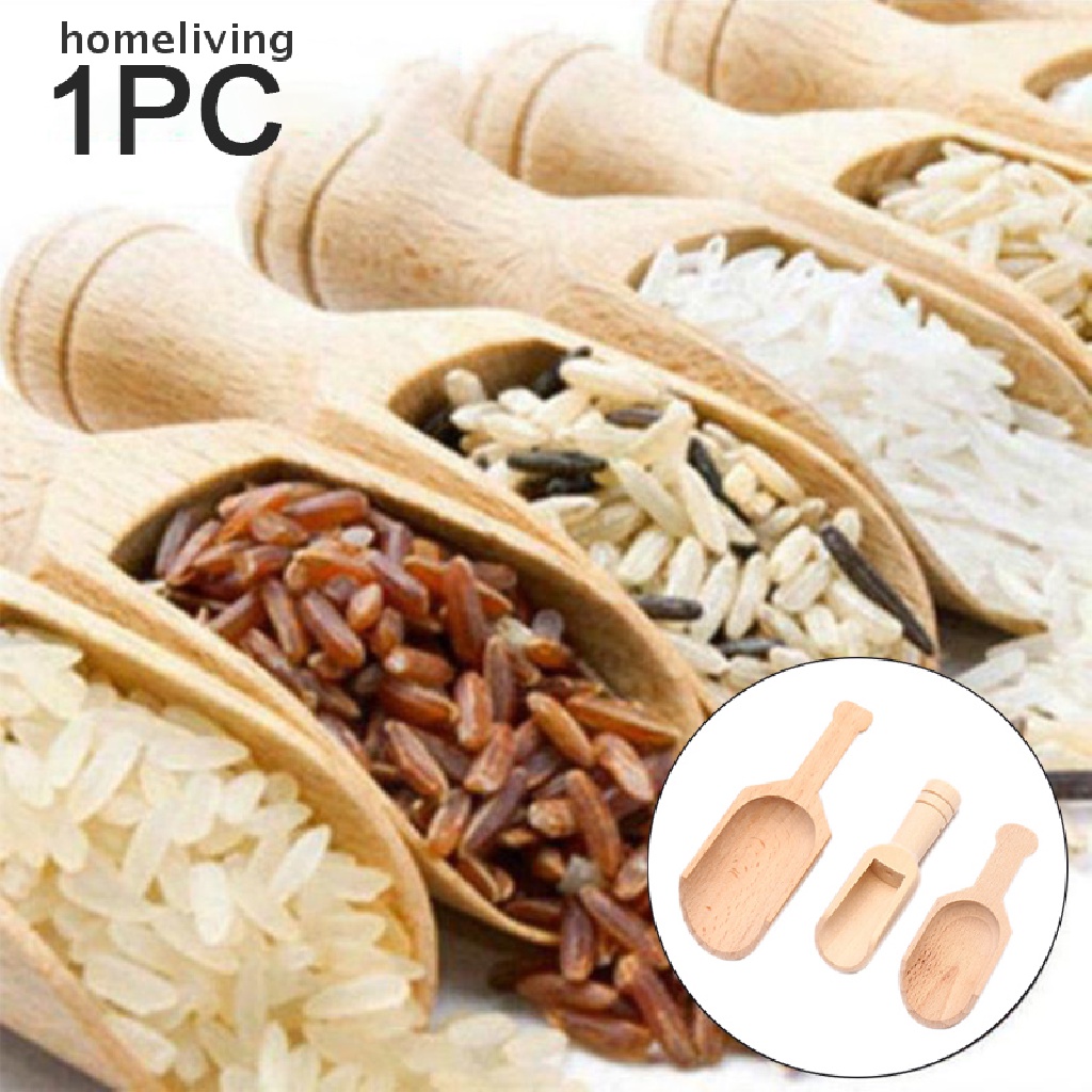 1 Muỗng Gỗ Mini Múc Trà / Cà Phê / Muối Tắm Tiện Dụng