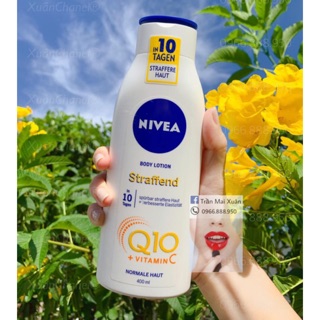 Sữa dưỡng thể Trắng da Nivea Body Lotion Q10+Vitamin C (Đức)