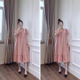 Đầm bầu dáng suông dài đẹp 45-70kg